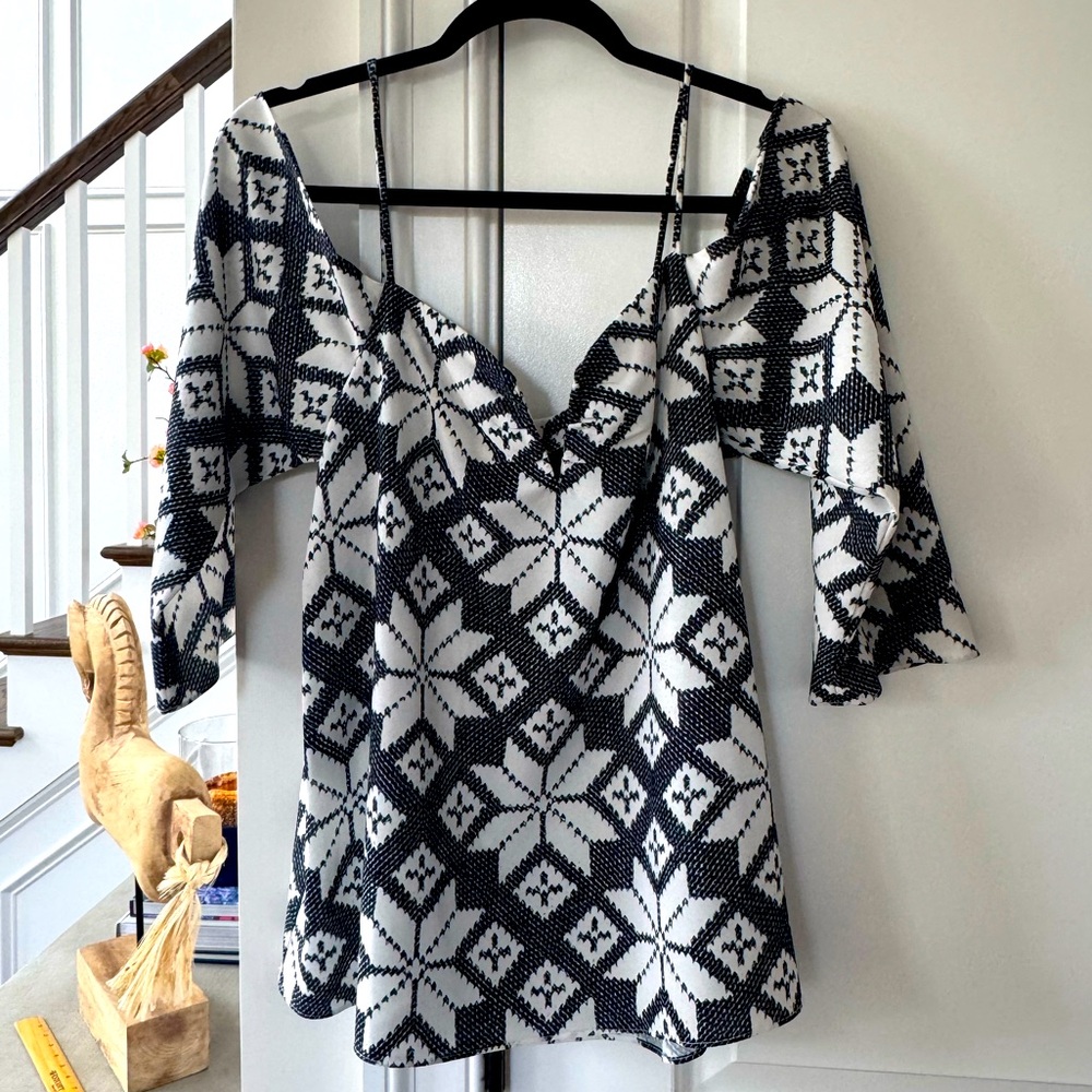 NICOLE MILLER Cold Shoulder Top